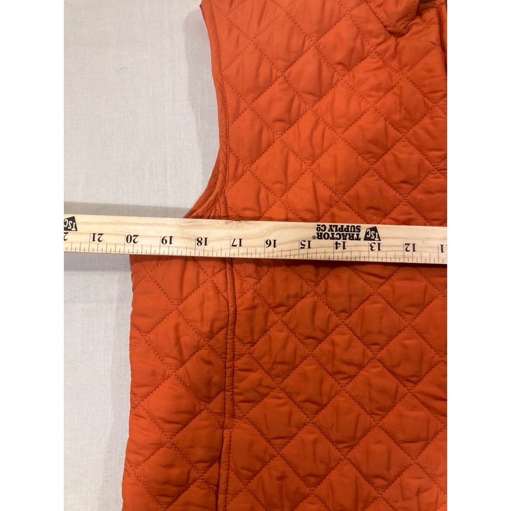 Relativity Quilted Vest Orange Full Zip‎ Lightweight Women's XL - Picture 3 of 7